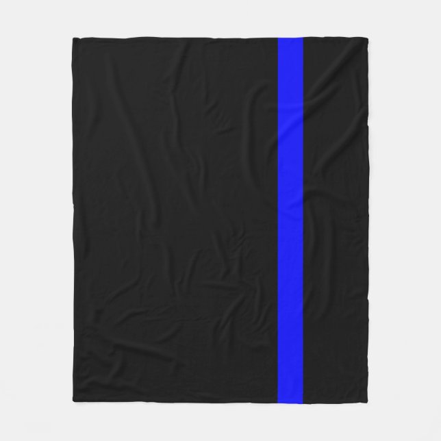 Der symbolische vertikale Stil der Thin Blue Line Fleecedecke (Vorderseite)