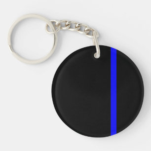 Der symbolische vertikale Stil der Thin Blue Line Schlüsselanhänger