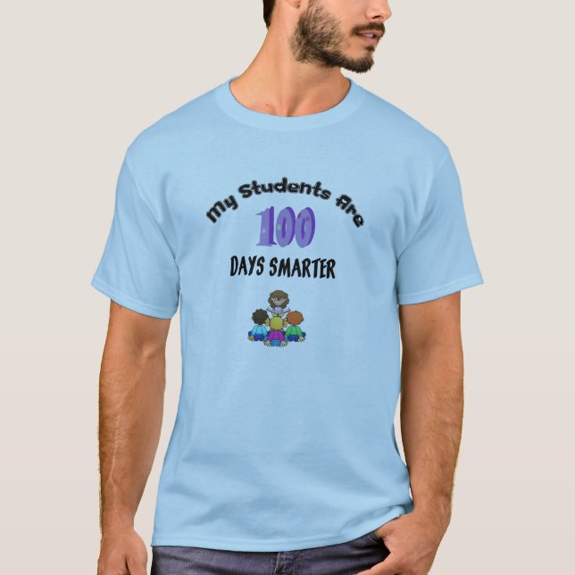 Der T - Shirt 100 Tagesintelligenteren Lehrers (Vorderseite)