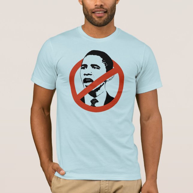 DER T - SHIRT ANTI-OBAMA MÄNNER (Vorderseite)