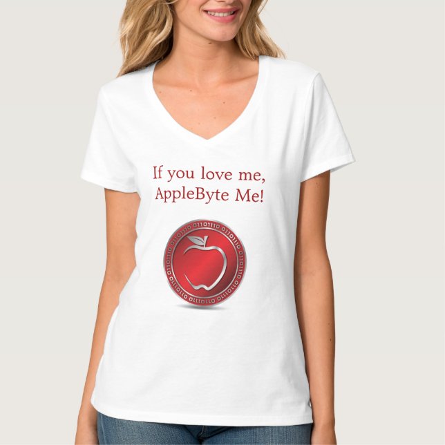 Der T - Shirt AppleByte Frauen (Vorderseite)