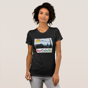 Der T - Shirt Barcelona-Frauen