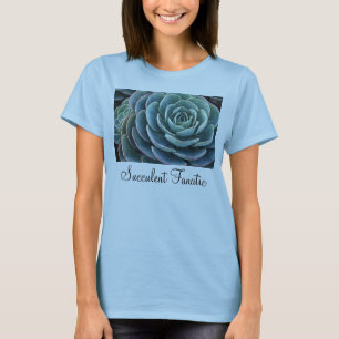Der T - Shirt blauer echeveria Damen