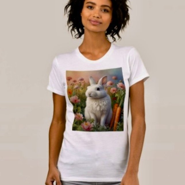 Der T - Shirt Blossom Bunny & Carrot (Von Creator hochgeladen)