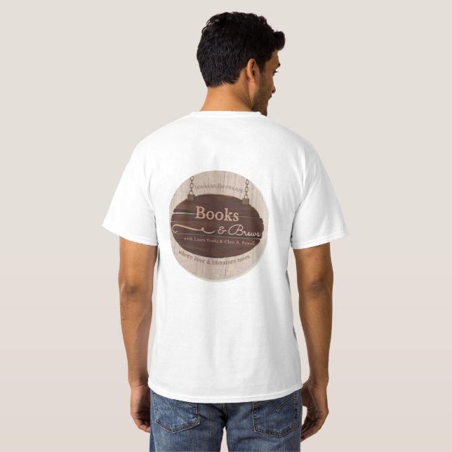 Der T - Shirt "Bücher & Brews" (Schwarz voll)
