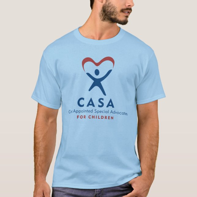 Der T - Shirt CASA Männer (blau) (Vorderseite)