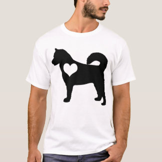 Der T - Shirt der alaskischer Malamute-Herz-Männer