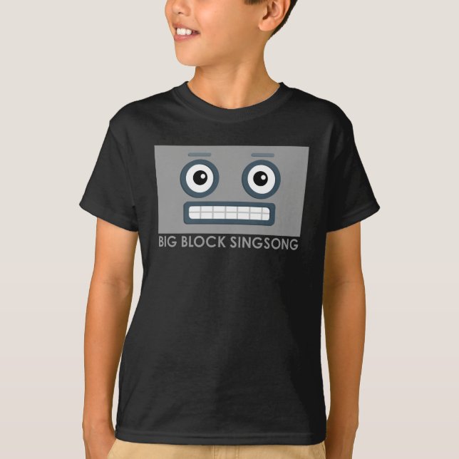 Der T - Shirt der BBSS Roboter-Kinder (Vorderseite)