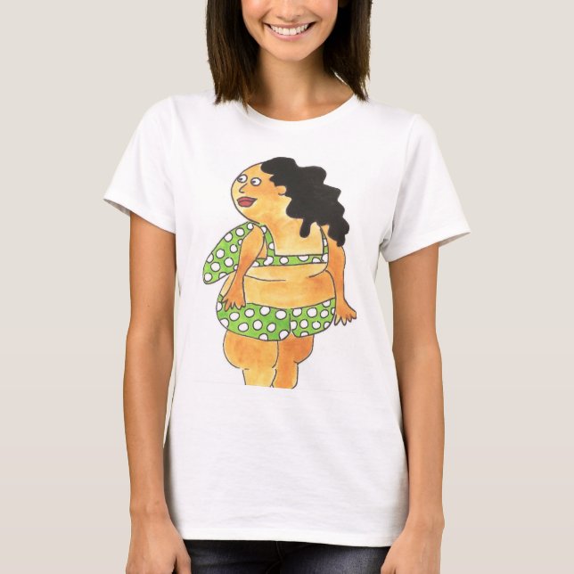 Der T - Shirt der Birnen-Döbelfrauen, kurze Hülse (Vorderseite)