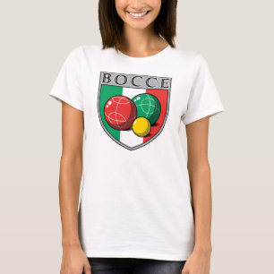 Der T - Shirt der Bocce Schild-Frauen