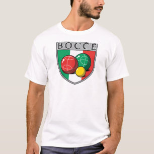 Der T - Shirt der Bocce Schild-Männer