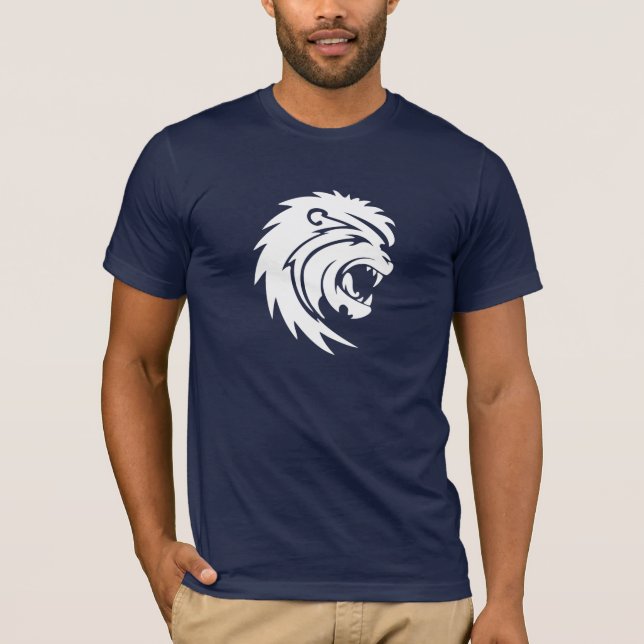 Der T - Shirt der brüllenden Löwe-Männer (Vorderseite)
