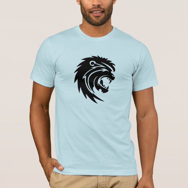 Der T - Shirt der brüllenden Löwe-Männer (Vorderseite)