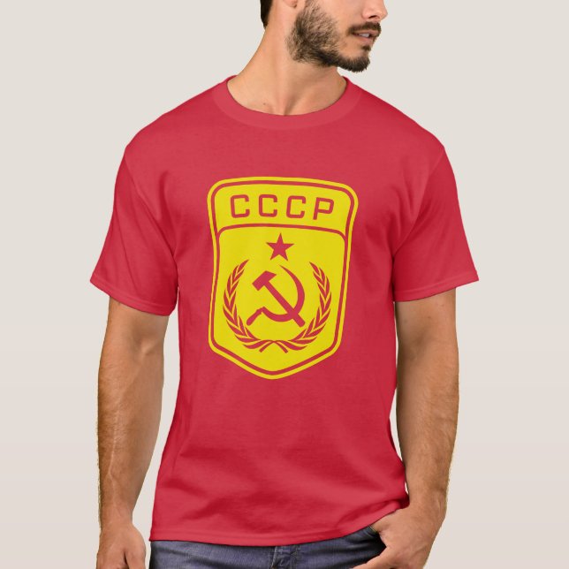 Der T - Shirt der CCCP Emblem-kommunistischen (Vorderseite)