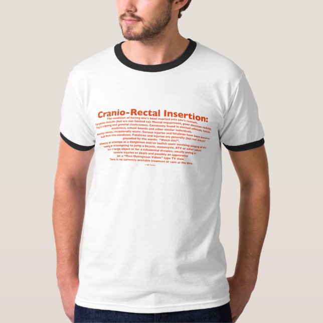 Der T - Shirt der Cranio-Rektalen (Vorderseite)