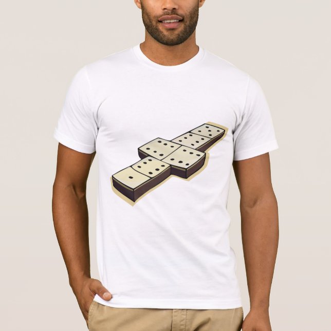 Der T - Shirt der Domino-Spiel-Männer (Vorderseite)