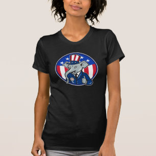 Der T - Shirt der Elefant-republikanischen Frauen