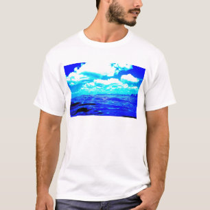Der T - Shirt der elektrischen blauen Männer