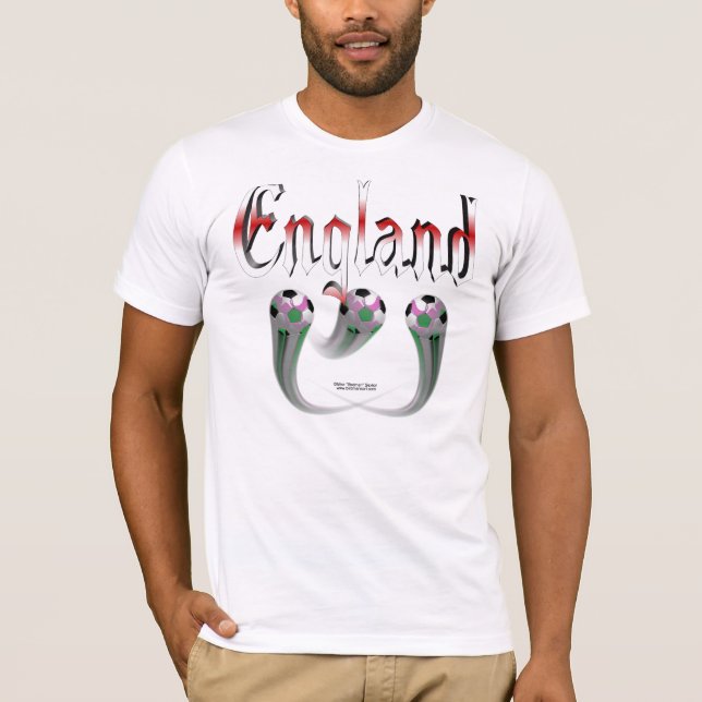 Der T - Shirt der England-Fußball-Männer (Vorderseite)