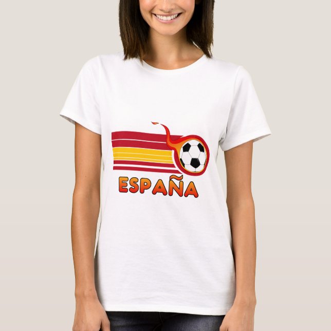 Der T - Shirt der Espana-Fußball-Frauen (Vorderseite)
