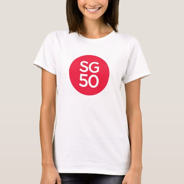 Der T - Shirt der Frauen SG50 (Vorderseite)
