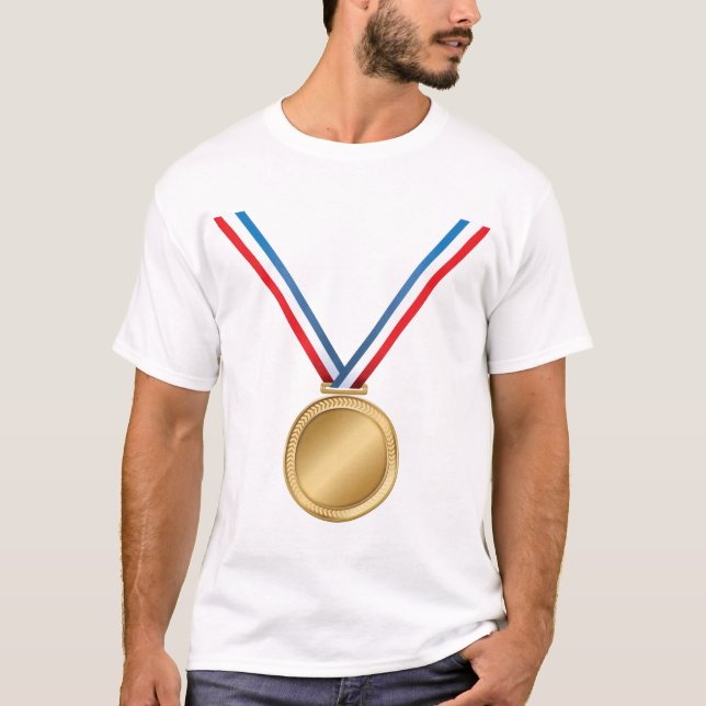 Der T - Shirt der Goldmedaillen-Männer (Vorderseite)