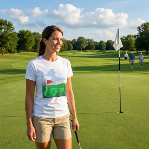 Der T - Shirt der Golf-Kurs-Grün-Frauen