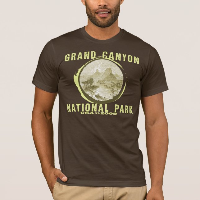Der T - Shirt der Grand- Canyonmänner - Brown (Vorderseite)