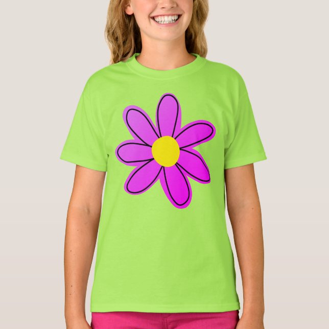 Der T - Shirt der großen Blütenmädchen (Vorderseite)