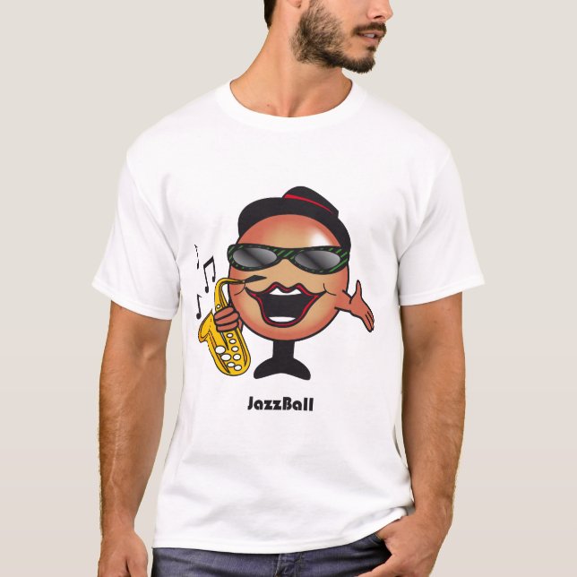 Der T - Shirt der Jazz-Ballmänner (Vorderseite)
