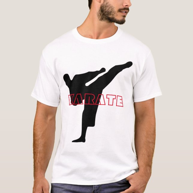 Der T - Shirt der Karate-Männer (Vorderseite)
