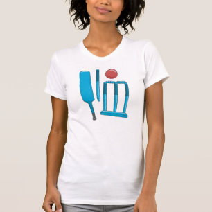 Der T - Shirt der Kricket-Set-Frauen
