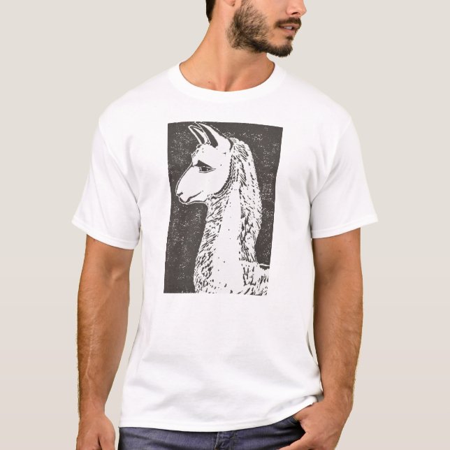 Der T - Shirt der Lama-Männer (Vorderseite)