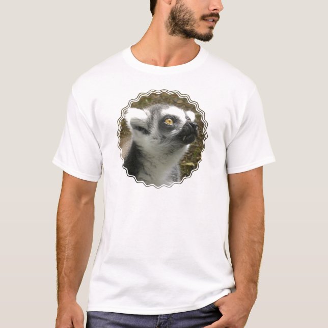 Der T - Shirt der Lemur-Foto-Männer (Vorderseite)