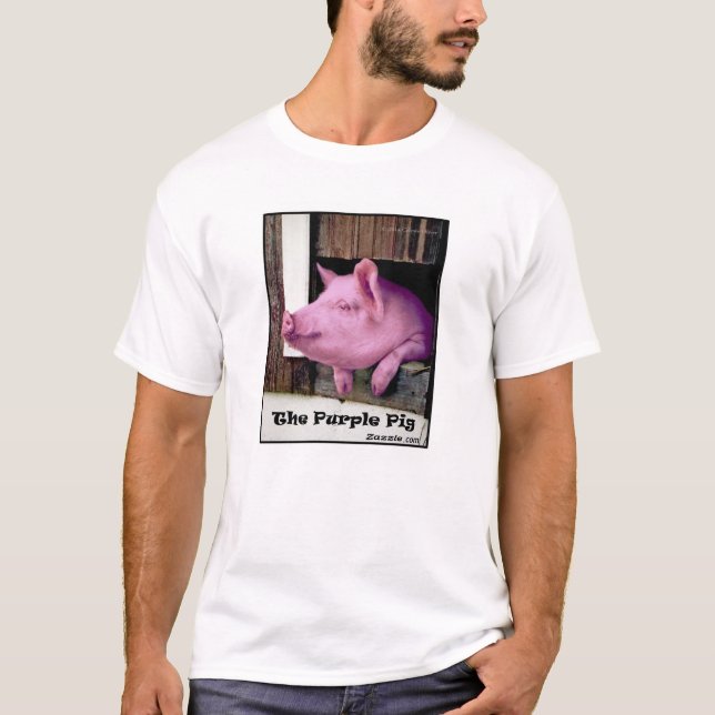 Der T - Shirt der Lila Schweine (Vorderseite)