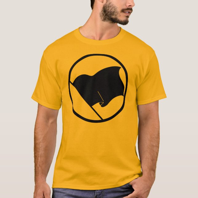 Der T - Shirt der Männer der Anarchisten-schwarzen (Vorderseite)