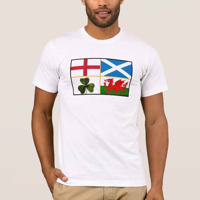 Der T - Shirt der Männer (England, Schottland, (Vorderseite)