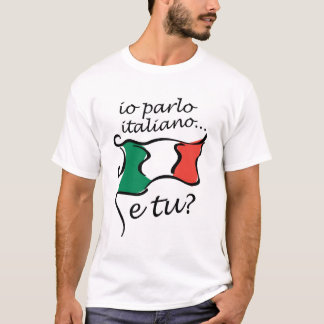 Der T - Shirt der Männer: Io parlo Italiano