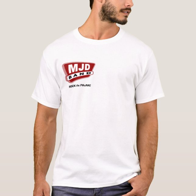 Der T - Shirt der MJD Bandmänner (Vorderseite)