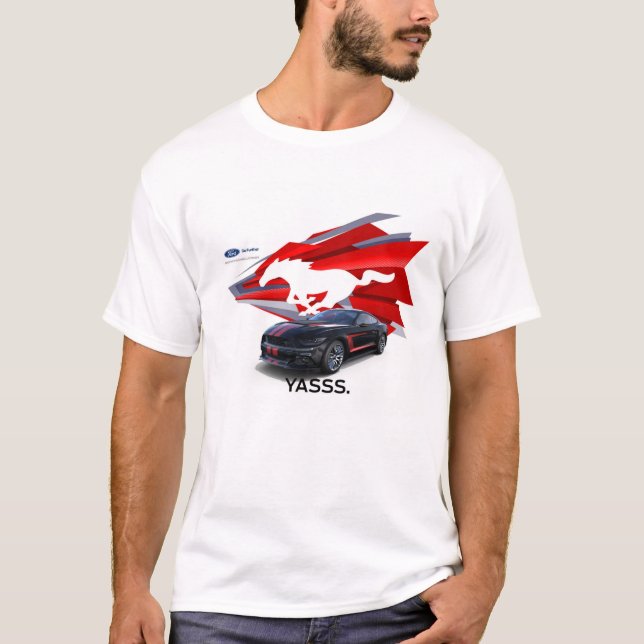 Der T - Shirt der Mustangcustomizer-Männer (Vorderseite)