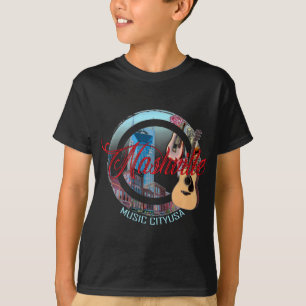 Der T - Shirt der Nashville-Musik-Stadt-Kinder