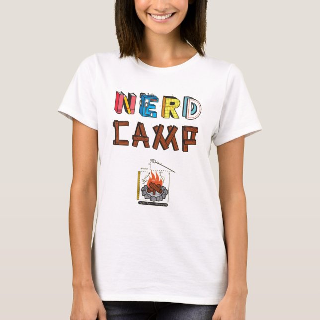 Der T - Shirt der Nerd-Lager-Frauen (Vorderseite)