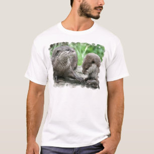Der T - Shirt der Otter-Lebensraum-Männer