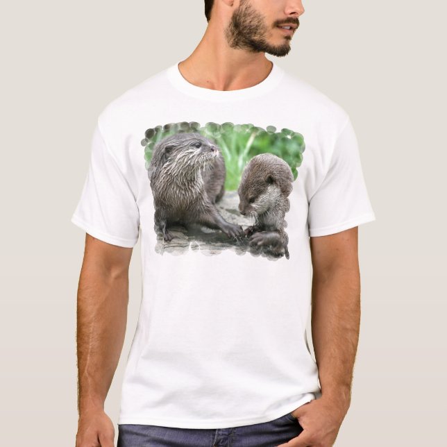 Der T - Shirt der Otter-Lebensraum-Männer (Vorderseite)
