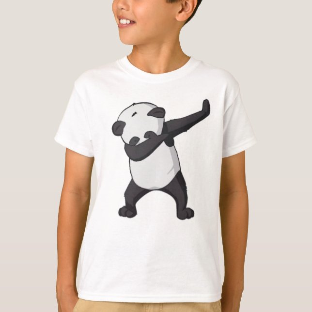Der T - Shirt der Pandaklecks-Kinder (Vorderseite)