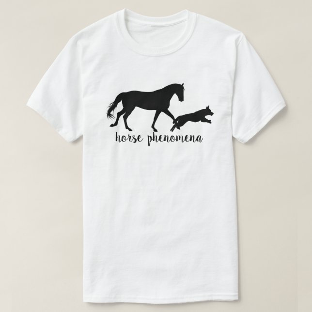 Der T - Shirt der Pferdephänomen-Männer (Licht) (Design vorne)