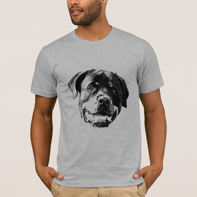 Der T - Shirt der Rottweiler Männer (Vorderseite)