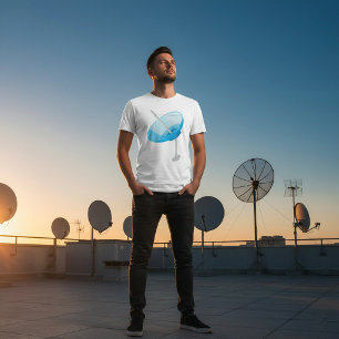 Der T - Shirt der Satellitenteller-Männer