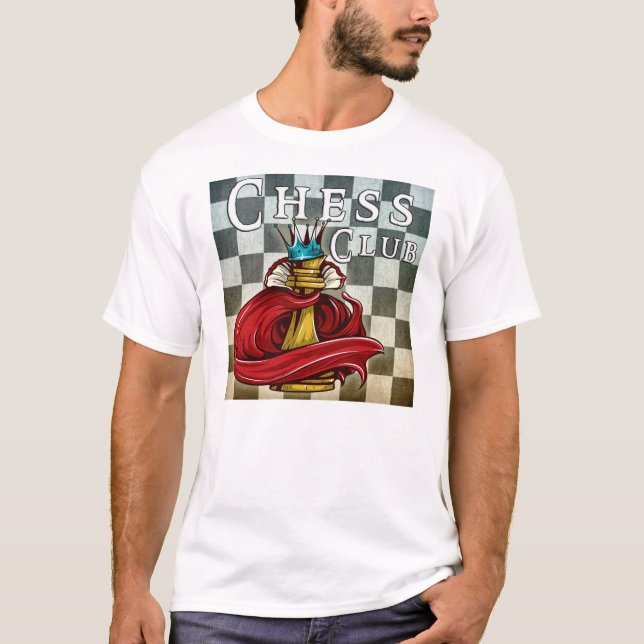 Der T - Shirt der Schach-Verein-Männer (Vorderseite)