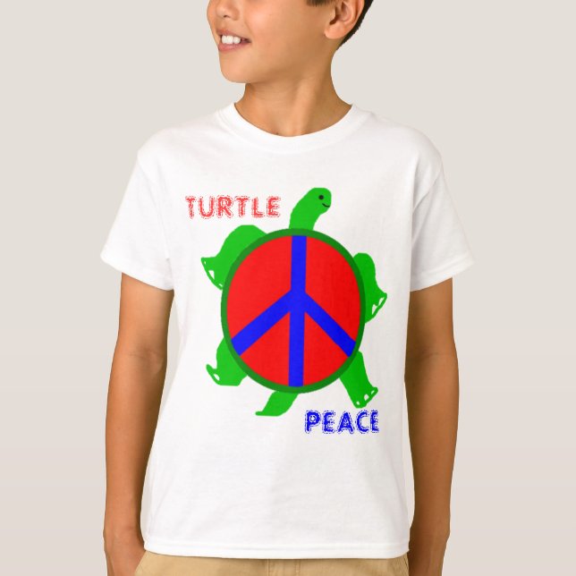 Der T - Shirt der Schildkröte-Friedenskinder (Vorderseite)